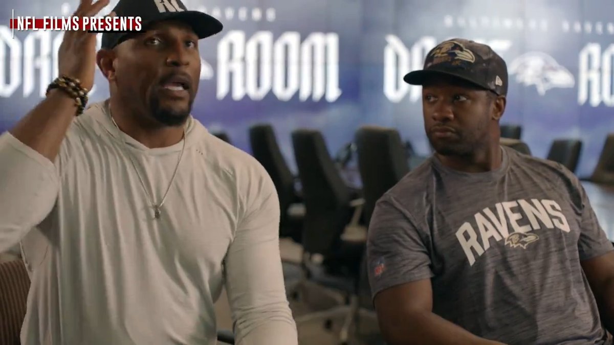 Ray Lewis mentoring current #Ravens LB Roquan Smith is actually awesome “Ain’t too many hunters left” (🎥: NFL Films)