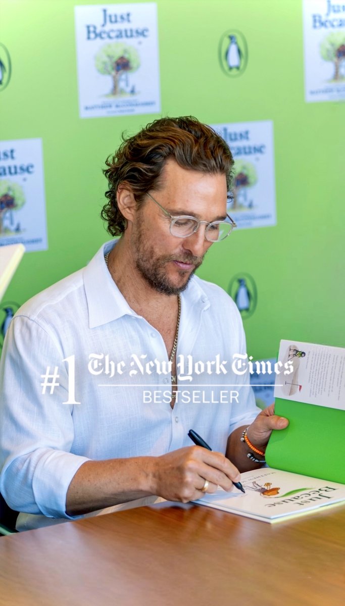 thank you #justbecausebook #1 New York Times Bestseller