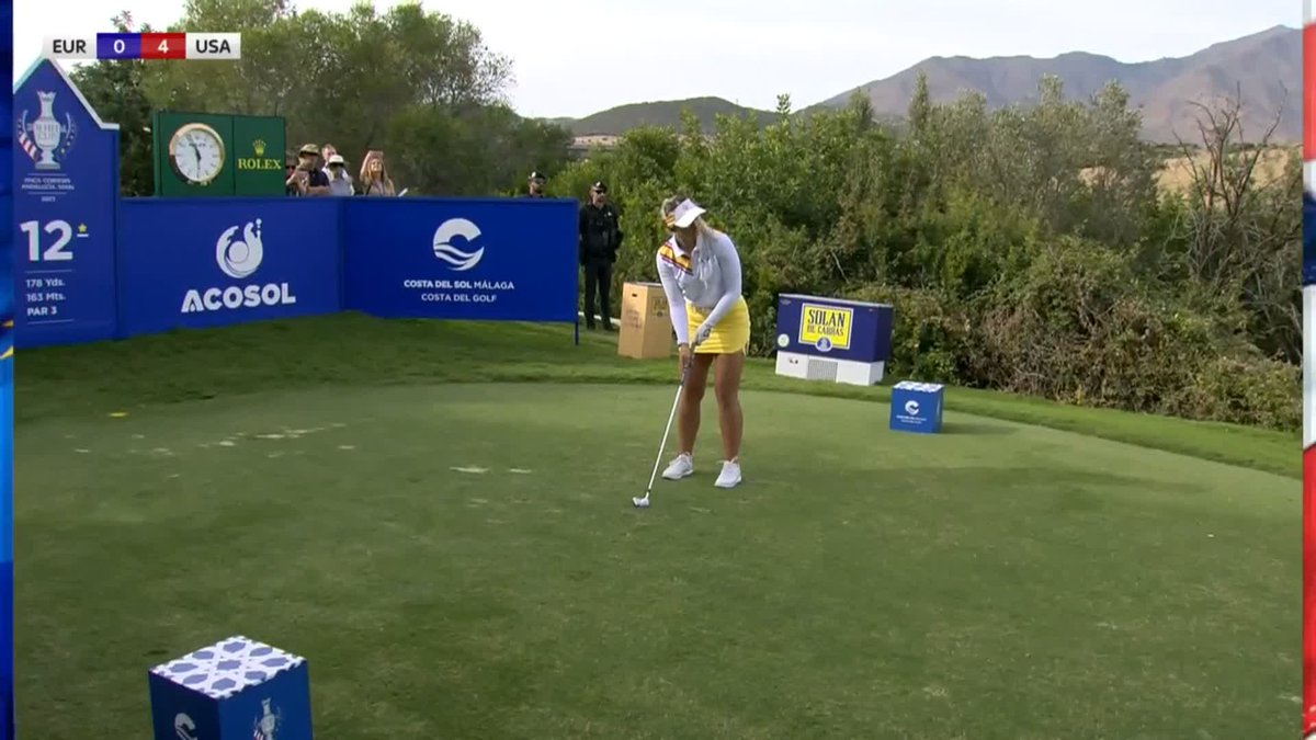 HOLE-IN-ONE!!! Emily Pedersen makes the second ace in Solheim Cup history! 🤯 #TeamEurope | #SolheimCup