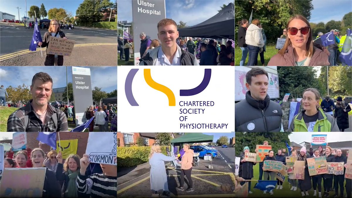 'We have to come out and make a stand, our workforce is really struggling'. Physiotherapy staff in Northern Ireland went on strike for the first time. 1000+ members made their voices heard. Read more: #CSP4FairPay