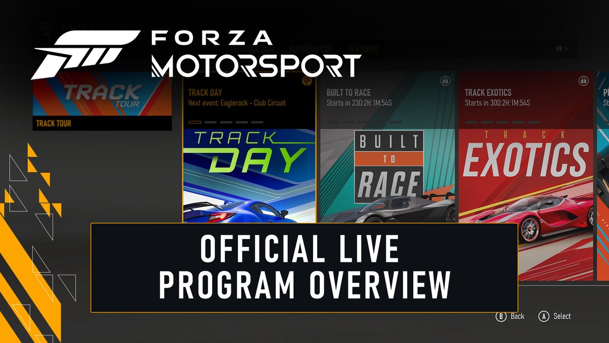 New content will arrive in #ForzaMotorsport every month introducing new challenges for you and your friends to enjoy! Here’s Chris Esaki with the details and for a full breakdown of the cars and events coming in October, check out the Forza blog: