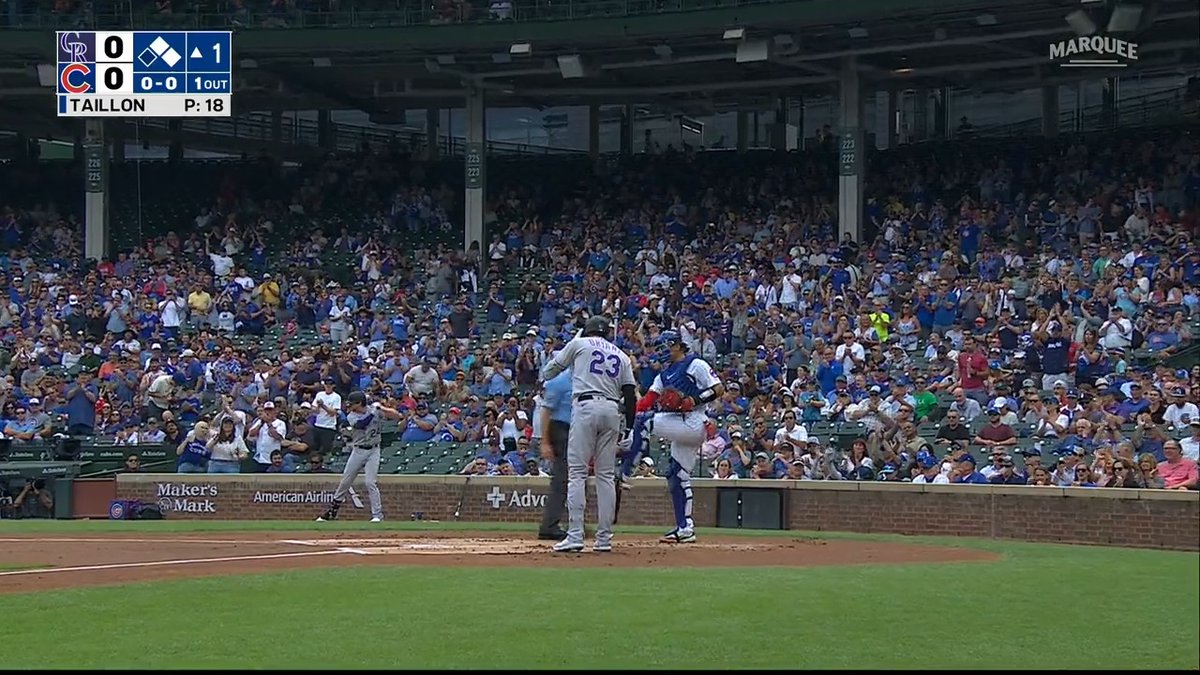 Kris Bryant will always get a standing ovation at Wrigley!