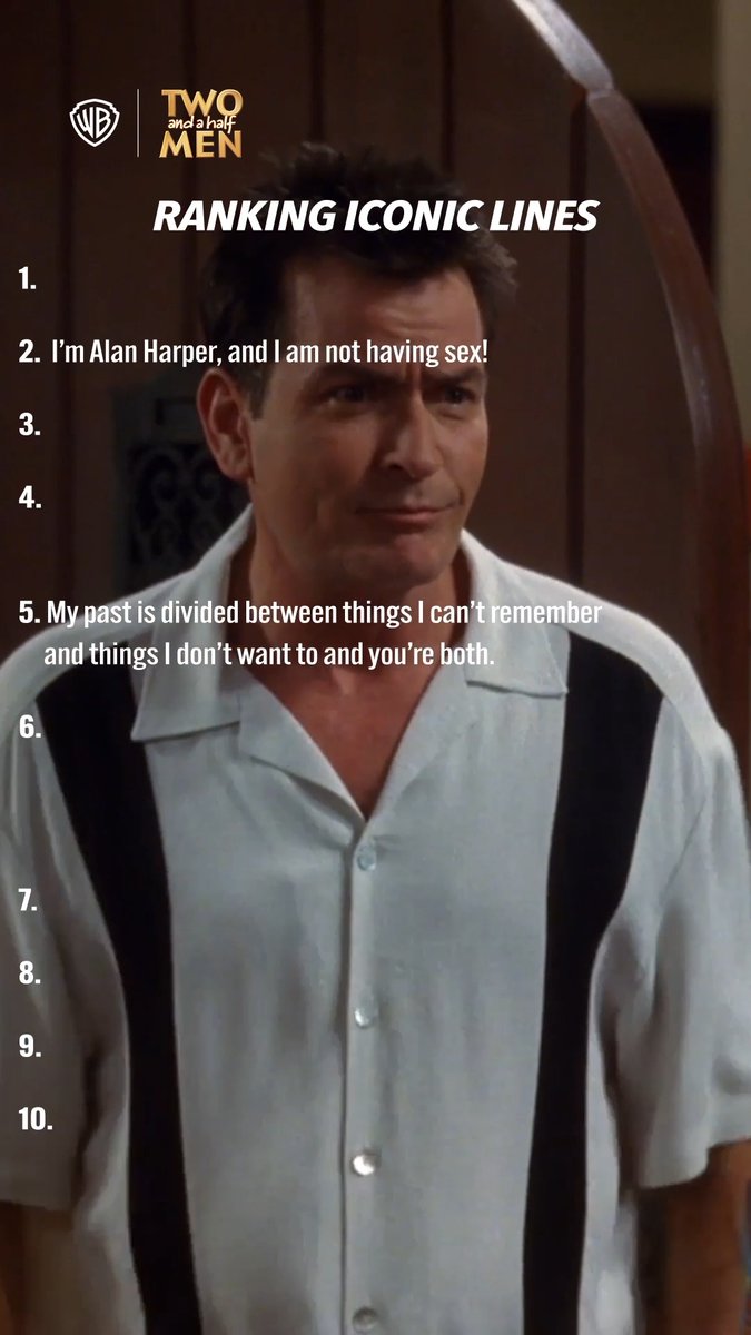 20 years later and these lines still make us laugh! #TwoAndAHalfMen