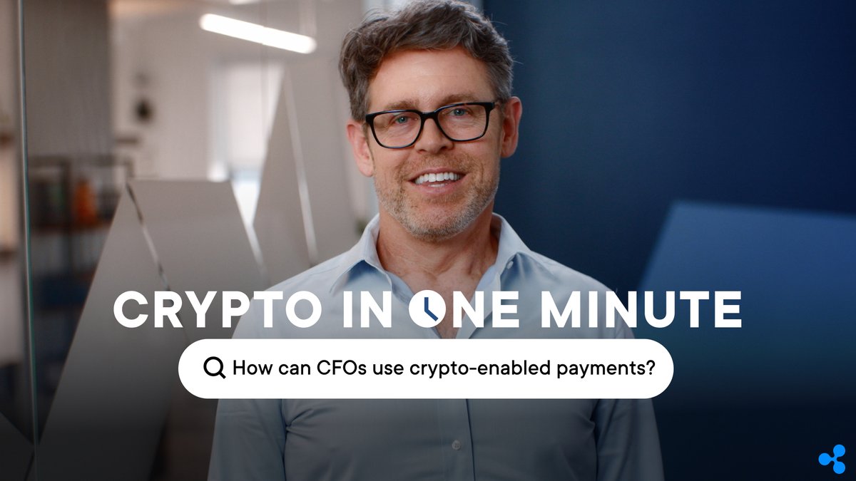 💡 24/7/365 availability 🔍 Transparency throughout the journey 👍 Low cost ✅ Instant settlement Ripple’s Aaron Sears makes the case for crypto-enabled payments in the latest #CryptoInOneMinute.⏱️