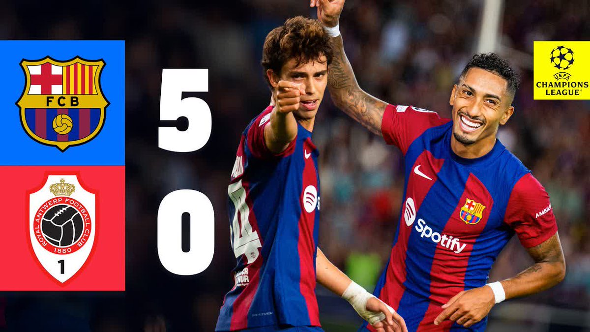 Relive our first UEFA Champions League match ✨ 5️⃣-0️⃣ 🔥