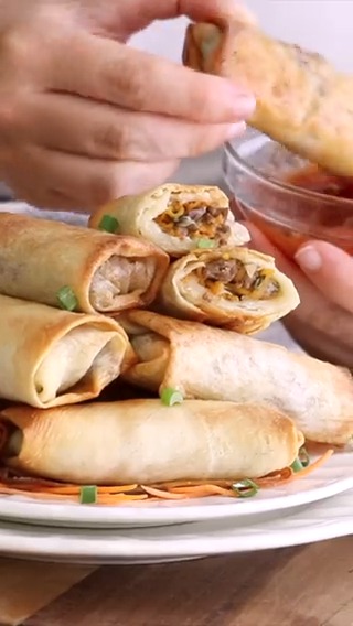 Rollitos Primavera con Masa Casera y muy fácil, paso a paso cómo hacerlos en casa!! 👌🏼 Receta: