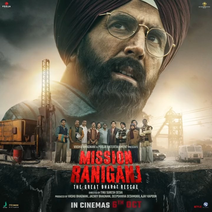 One man defied the odds in 1989! #MissionRaniganjTrailer out on Monday, 25th September. Watch the story of Bharat’s true hero with #MissionRaniganj in cinemas on 6th October!