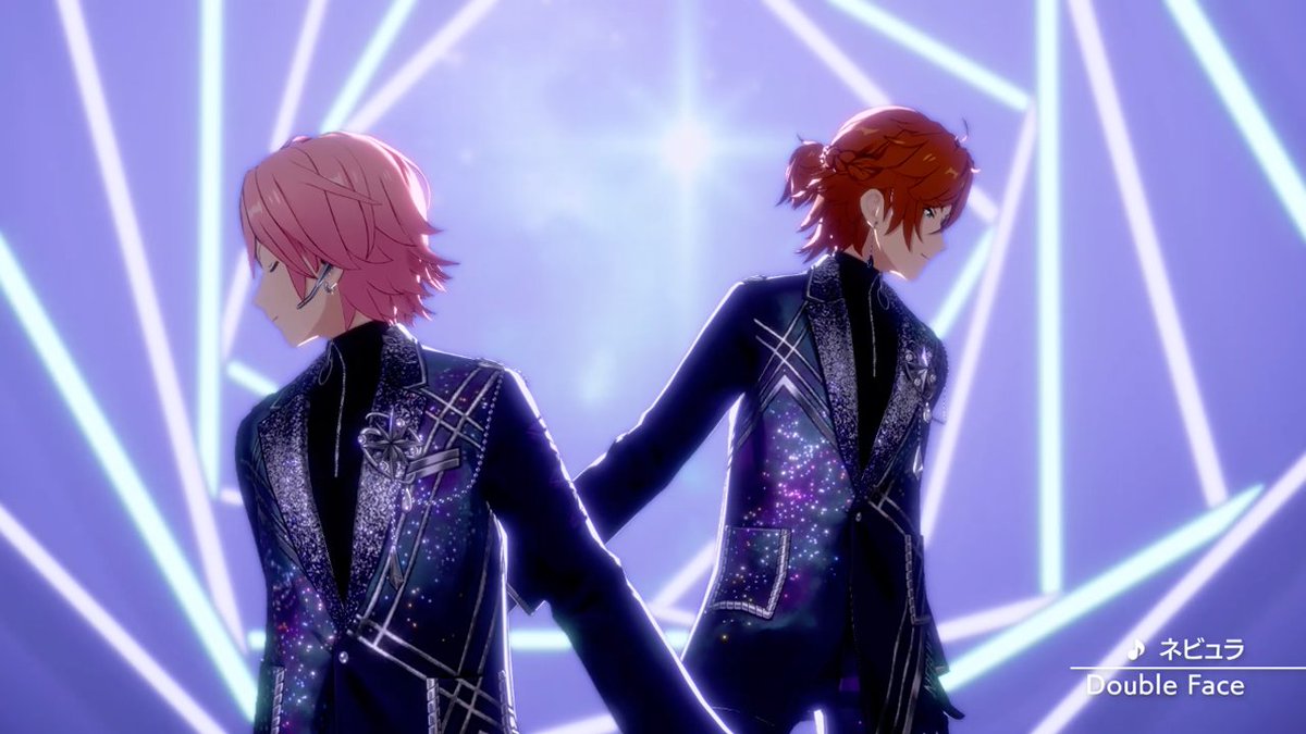 【お知らせ】 9月24日15時に『Double Face』が歌う『ネビュラ』をライブ楽曲に追加予定✨ アプリでの登場に先行して『ネビュラ』のMVを公開します❗ MVはあんスタチャンネルでも公開していますので是非チェックしてみてください🎶 #あんスタ