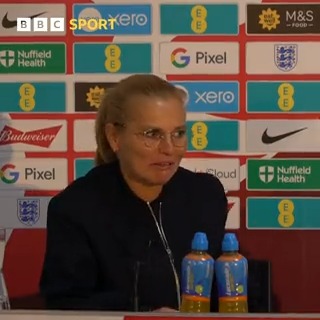 🗣️ 'You have to talk a little slower please!' 🤣 England manager Sarina Wiegman had a little trouble with the Scottish accent... #BBCFootball