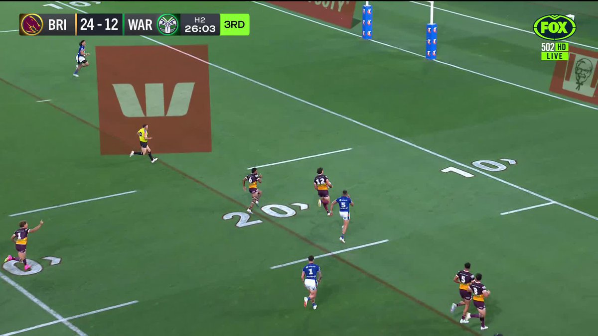 The Broncos get in on what looked like TWO forward passes 🤔 📺 Watch #NRLBroncosWarriors on ch.502 or stream on Kayo: ✍️ BLOG 🔢 MATCH CENTRE