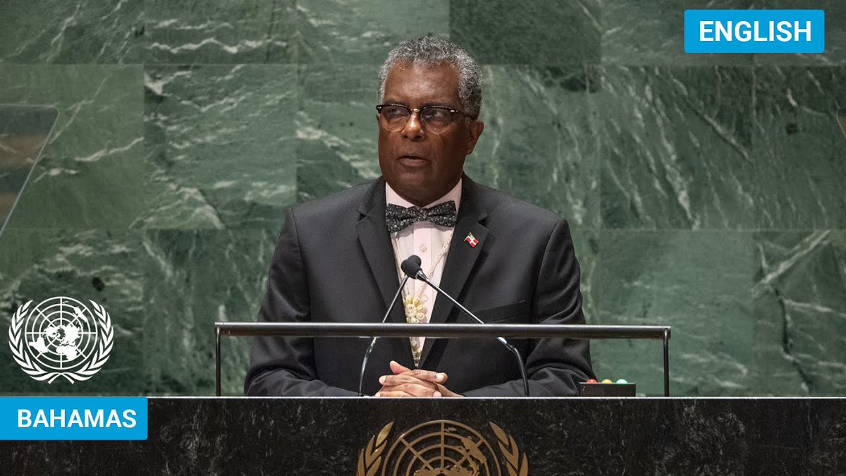 "The western world owes Haiti," said The Bahamas Minister of Foreign Affairs Fred Mitchell, calling for hasty approval of a UN Security Council-backed resolution on a multinational force for #Haiti. From @caricomorg, #Bahamas & #Jamaica have pledged troops. 🇺🇳 #UNGA 🇧🇸