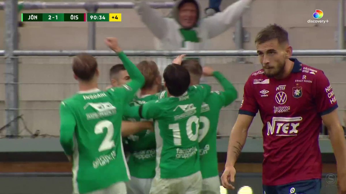Elias Nordström! 2-1 till J-Södra mot ÖIS i den 91:a matchminuten! 👀
