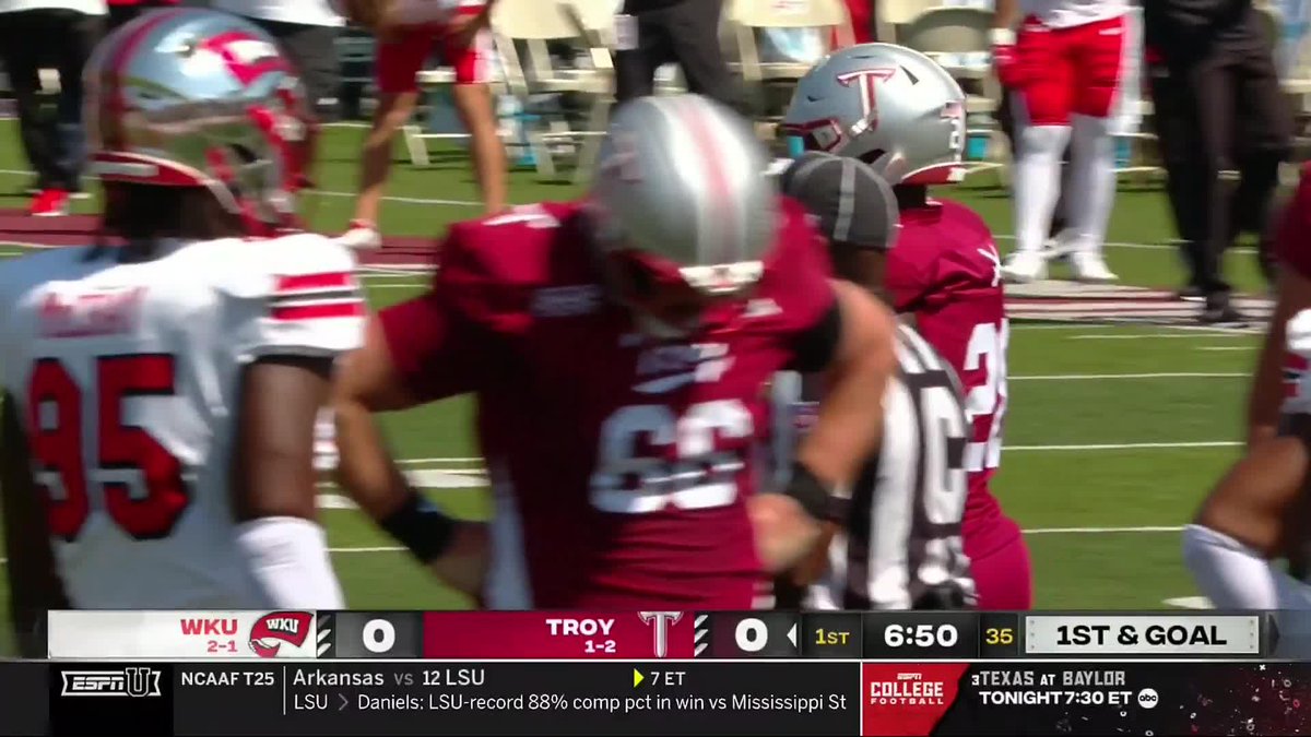🚨 TOPS BALL 🚨 Kendrick Simpkins and Terrion Thompson link up for the huge takeaway! WKU Football | ESPNU