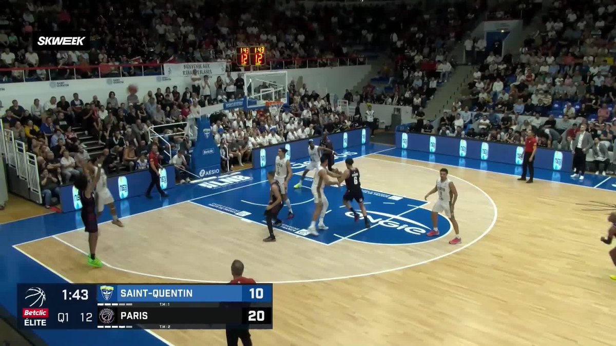 Mathis Dossou-Yovo détruit l'arceau 🤯 Saint-Quentin Basket Ball x Ligue Nationale de Basket #SKWEEKLive #BetclicELITE #MultiSKWEEK