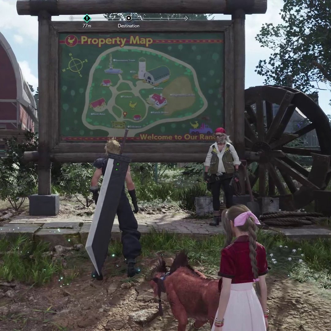 Take a look at Bill's Chocobo Ranch 🐤 #FF7R