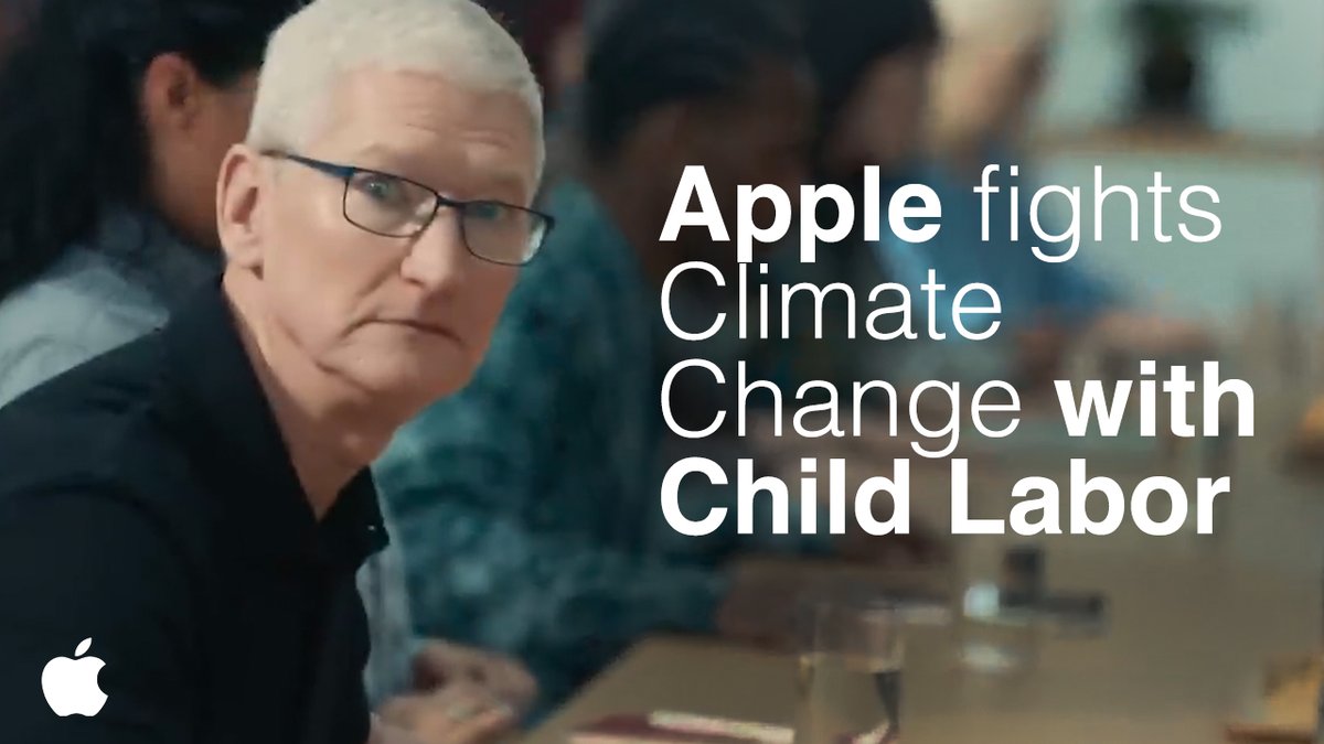 At Apple, we are deeply committed to fighting climate change with child labor. Today Mother Nature stopped by to check on our progress.