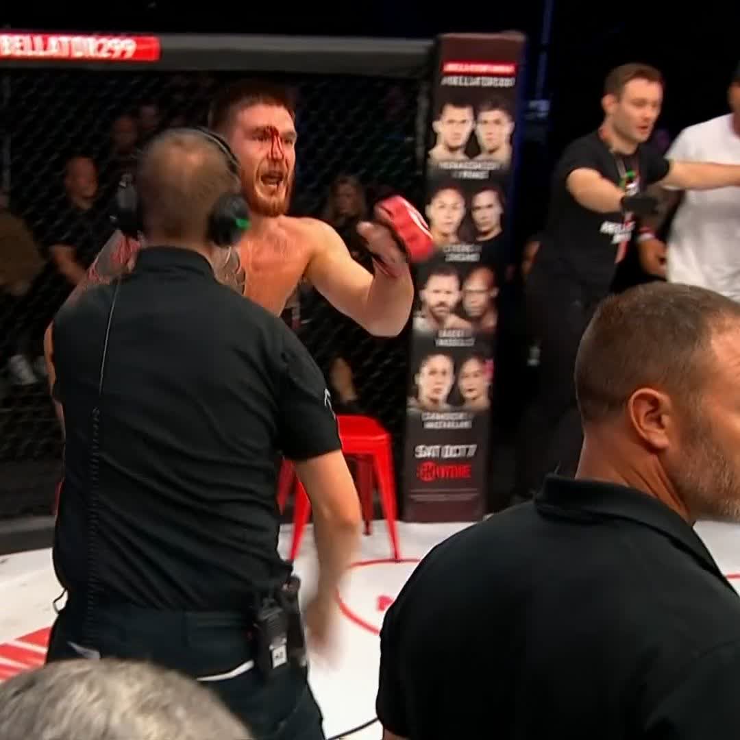 The full altercation between Johnny Eblen and Leon Edwards at #Bellator299 👀🔥