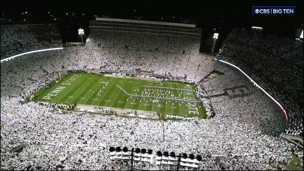 Welcome to the Penn State White Out. #TheGreatestShowInCollegeSports