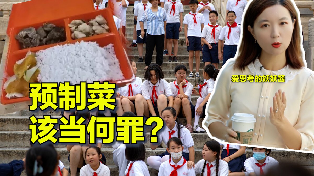 #美中对标 中国热点对标美国论据，用一杯咖啡的时间聊聊中国热点的美国冷思考。新学期开学，中国小学生返回学校却发现午餐不再是食堂新鲜烹饪，而改成了预制菜。美国公校小学生的午餐都有农业部统一供应原料，本期视频看看美国的K-12学生中午吃什么？