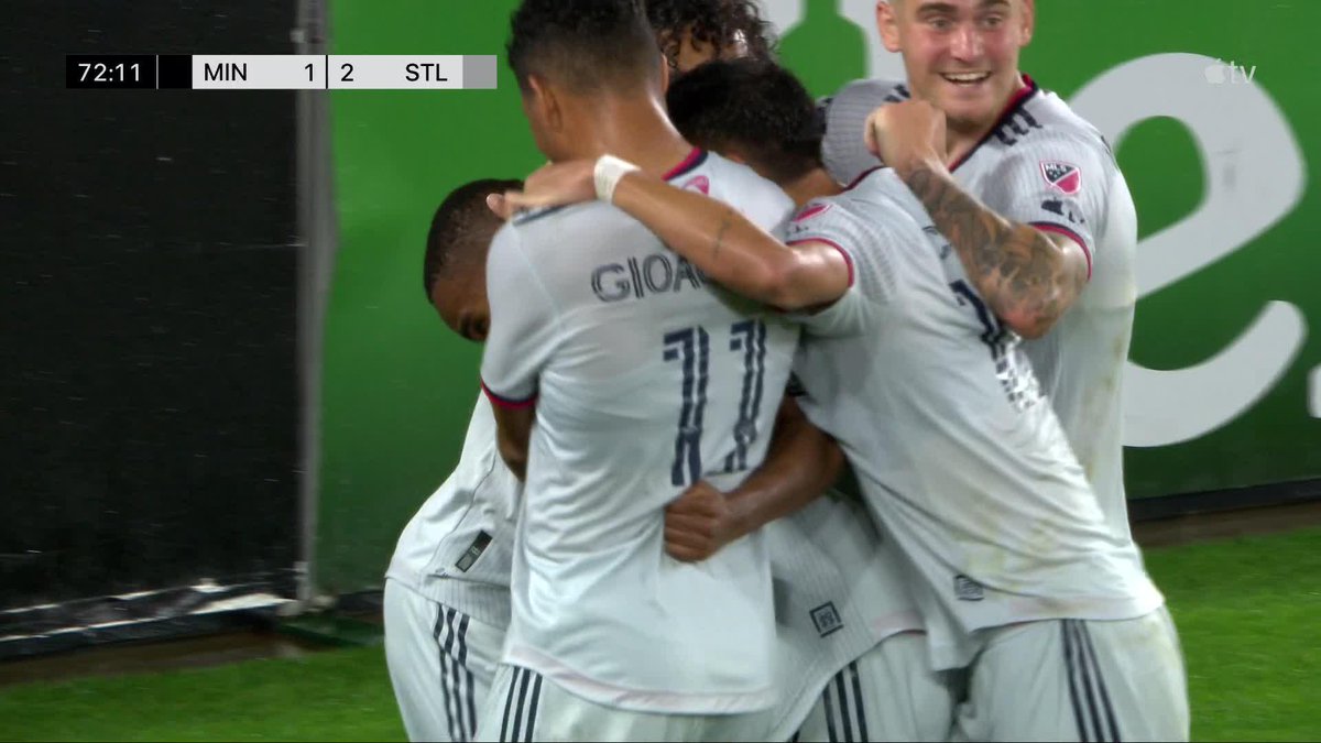 Njabulo Blom scores his first St. Louis CITY goal in style 💫 (via Major League Soccer 🏆)