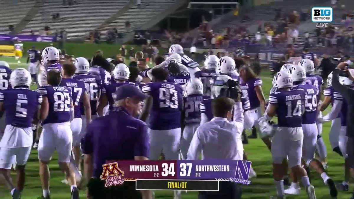 "Northwestern wins the game with a touchdown." Well Northwestern Football did exactly that!
