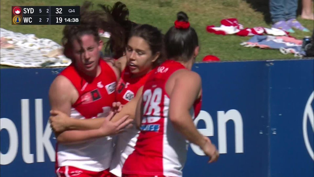 Julie O'Sullivan, take a bow 👏 #AFLWSwansEagles