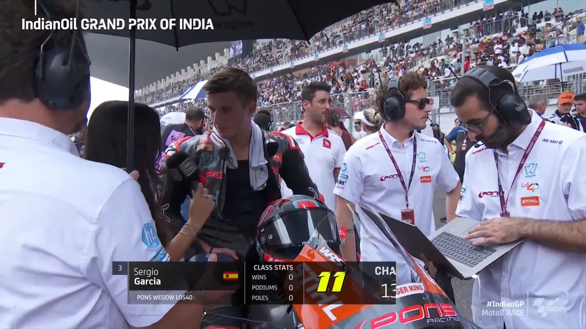 From Q1 to his first front-row start 💪 Rookie Sergio García Dols has a golden opportunity ahead! 🙌 #IndianGP 🇮🇳