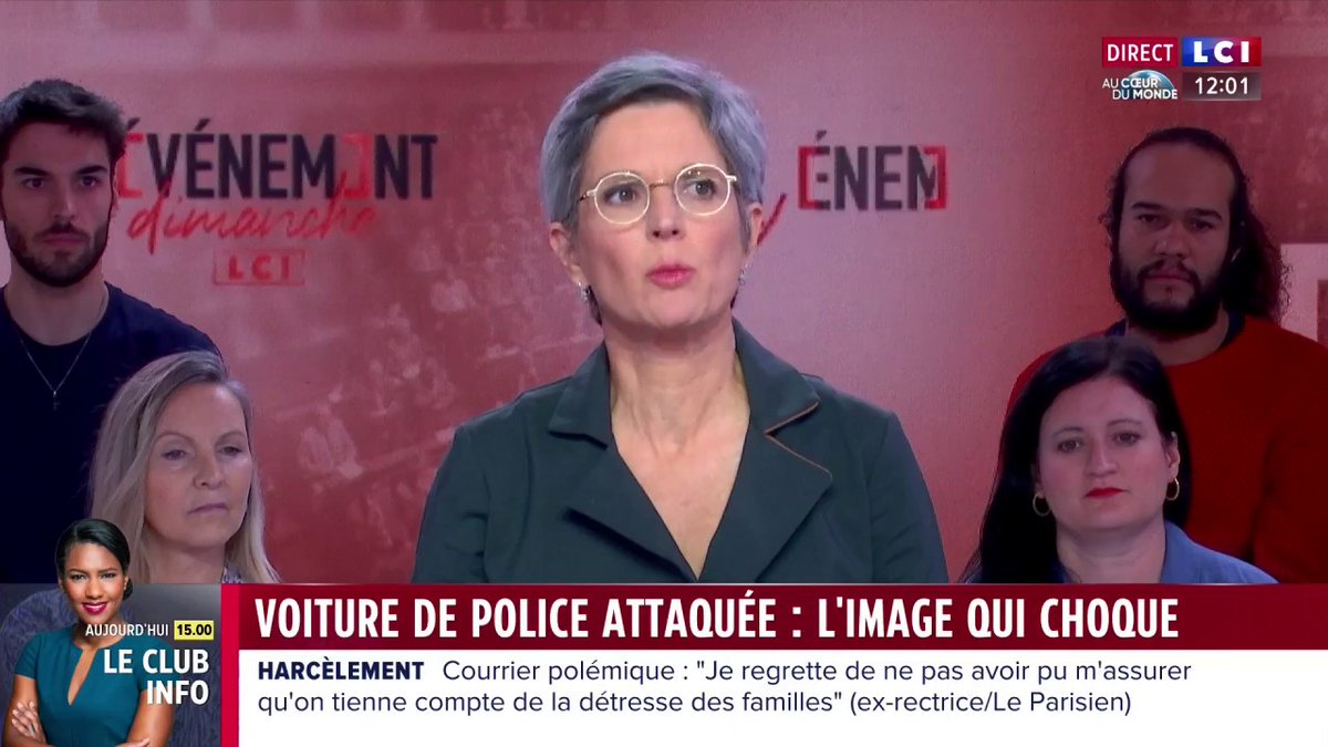 🔴 Manifestations contre les "violences policières" 🗣️ "Ce geste est très grave et inadmissible" tacle Sandrine Rousseau après les images montrant un policier sortant de sa voiture et braquant la foule avec son arme de service ➡️#LevenementDuDimanche - Marie Chantrait