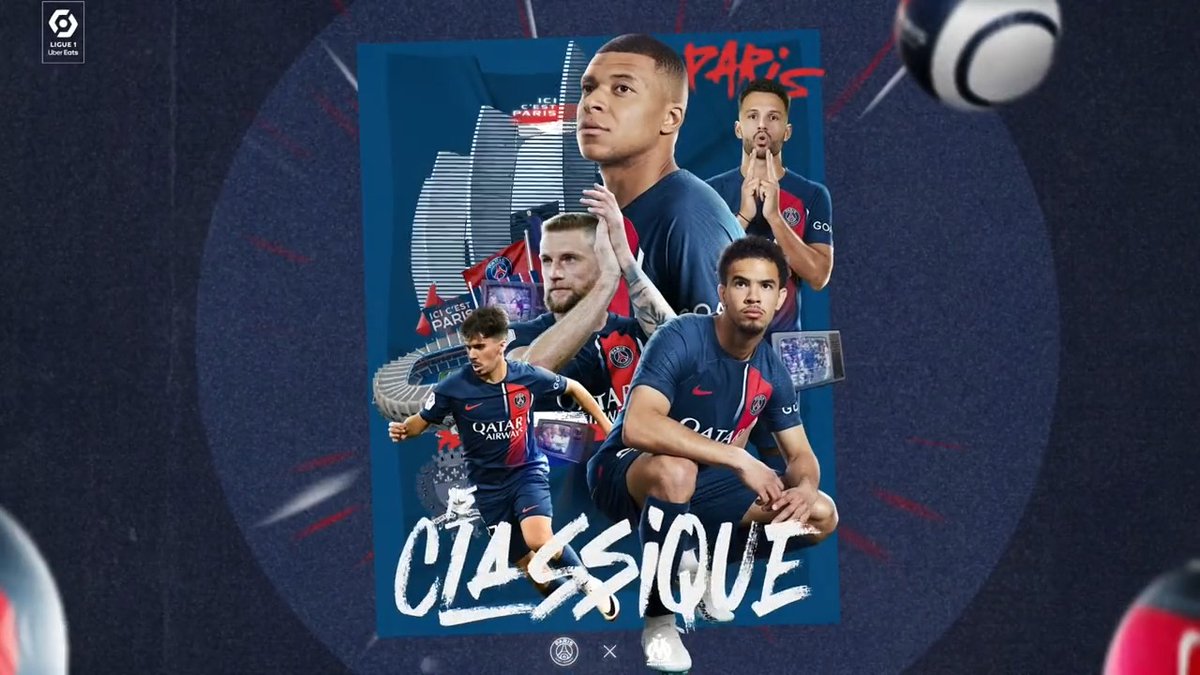 #LeClassique ce soir au Parc des Princes 🔥🔴🔵