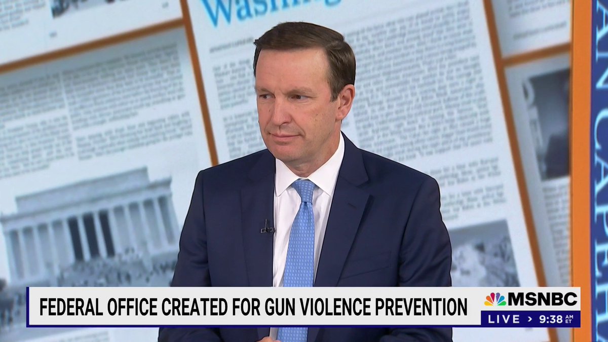 "We passed the first serious anti-violence bill in 30 years, last year. It is actually having an impact. Violence rates are coming down in 2023, in some cities by over 10%, and so we need to keep the foot on the accelerator" Chris Murphy 🟧 #SundayShow