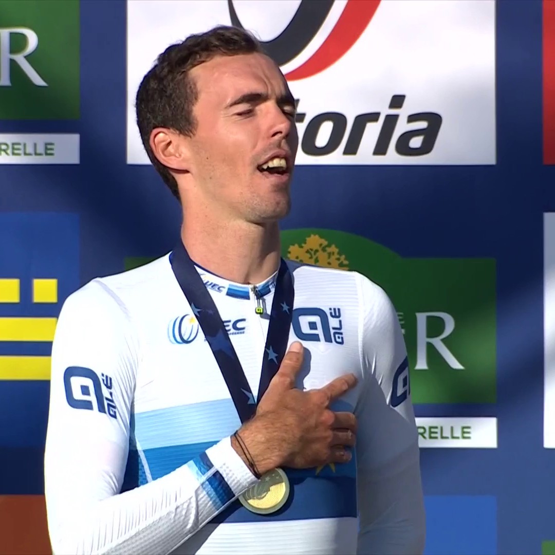 La Marseillaise 🇫🇷 pour Laporte Christophe, champion d'Europe de cyclisme ! 🗣 #LesRP #EuroRoad23