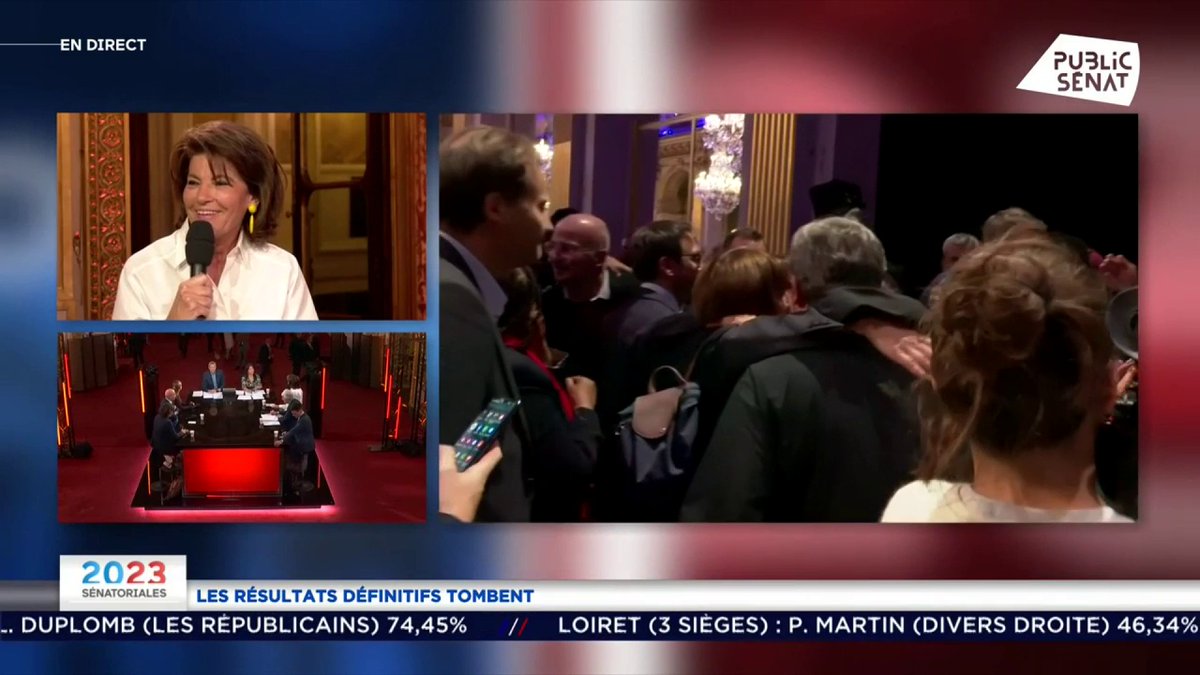 "L'implantation dans les territoires, la marque de fabrique d'Horizons et du groupe Les Indépendants Sénat, se révèle payante ce soir", se félicite Claude Malhuret #Sénatoriales2023