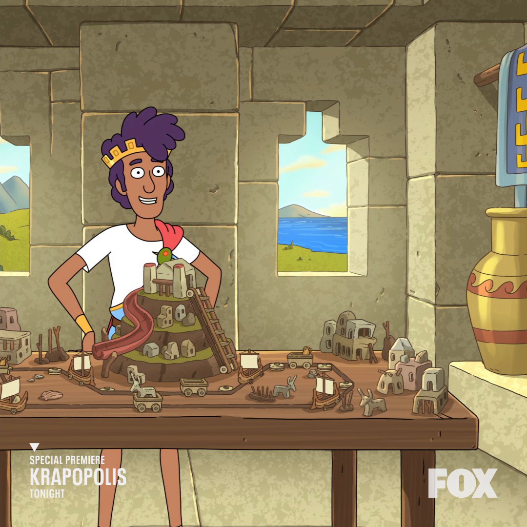 Oh, 💩! #Krapopolis is almost here. Stream tomorrow on Hulu.