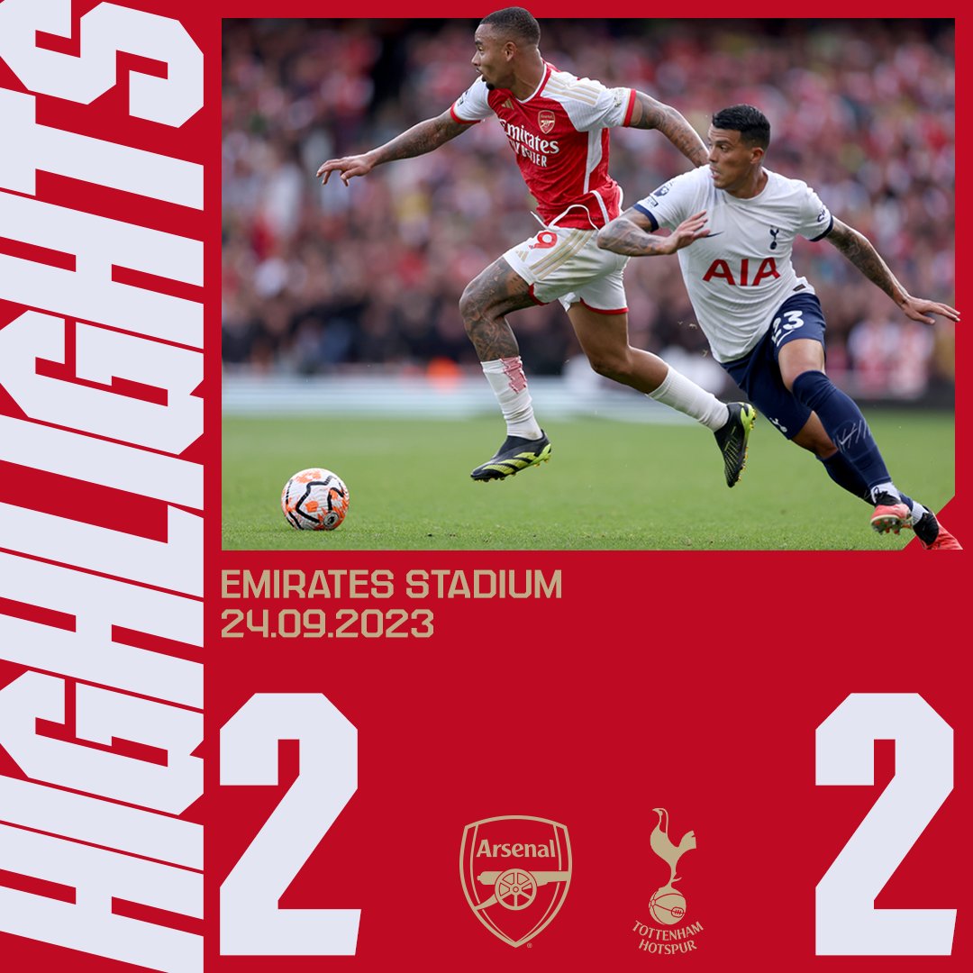 Relive the action from a battling draw at Emirates Stadium ⚔️