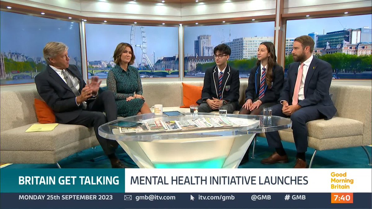 Exclusive research has found that more than half of children in this country say that they feel anxious and they've felt anxious within the last 7 days. ITV's #BritainGetTalking is launching and this year it's looking at how we should talk more about difficult news.