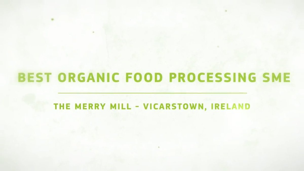 #EUOrganic Awards winner for Best Organic Food processing SME: 🇮🇪 The Merry Mill, Ireland The Merry Mill EU Commission in Ireland