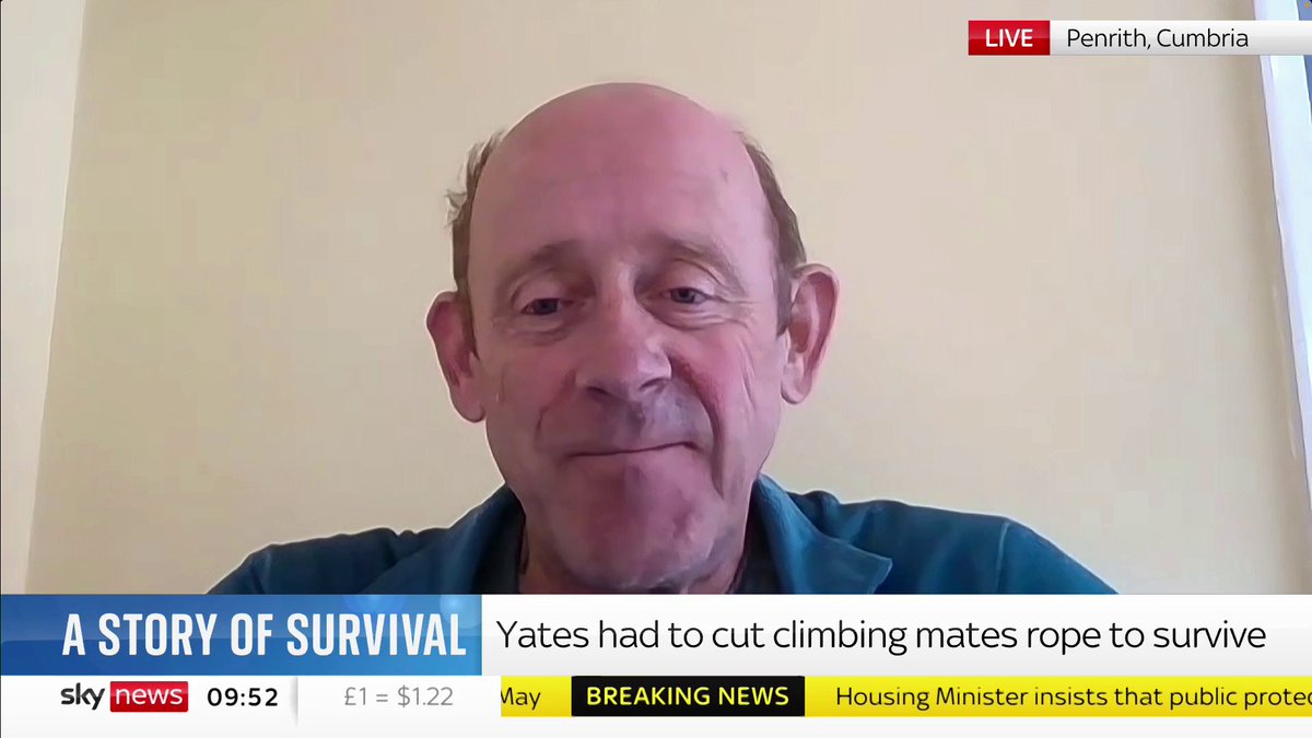 "I'd broken five ribs and crushed two vertebrae." Mountaineer Simon Yates tells Kay Burley about when he survived a 300-feet fall in Tajikistan. #KayBurley 📺 Sky 501, Virgin 602, Freeview 233 and YouTube