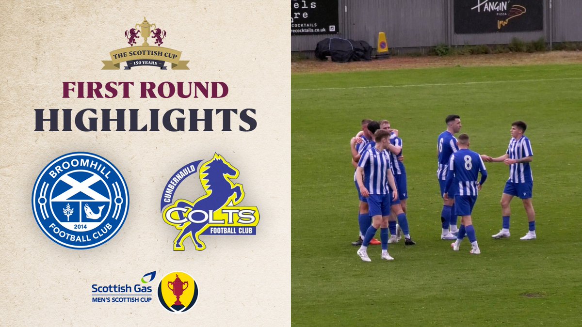🏆🎥 Broomhill Football Club v Cumbernauld Colts Community Football Club There were some tremendous goals as Broomhill advanced to the Second Round of the Scottish Gas Men's Scottish Cup. #ScottishCup