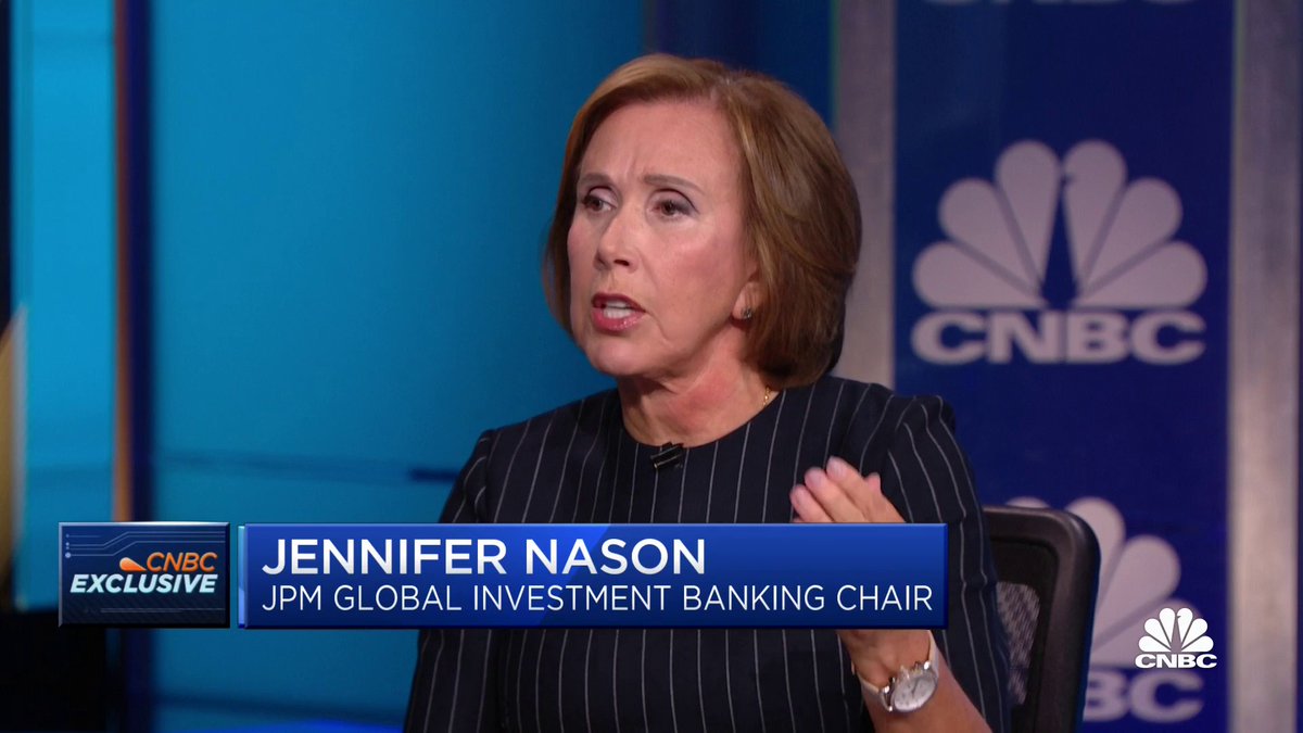 "We have a robust pipeline...I think most will push things to Q1 or Q2," JPMorgan's Global Chair of Investment Banking Jennifer Nason #IPO J.P. Morgan $JPM $ARM $CART $KVYO Morgan Brennan