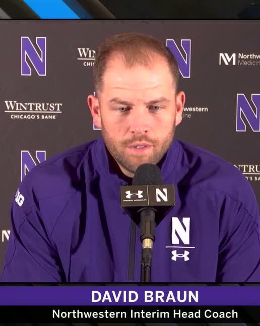 "The outpouring of support has been really neat." David Braun reflects on the messages he's received following Northwestern Football's comeback win Saturday night.