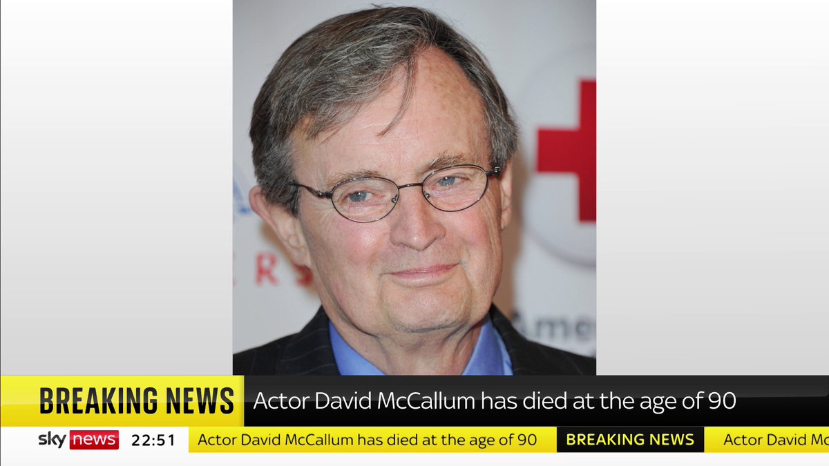 BREAKING: Scottish actor David McCallum has died at the age of 90 Latest: 📺 Sky 501, Virgin 602, Freeview 233 and YouTube