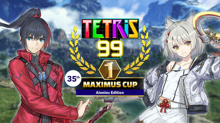 The #Tetris99 35th MAXIMUS CUP – Aionios Edition will run from 9/29 at 12am PT – 10/2 at 11:59pm PT! Once you’ve accumulated a total of 100 event points, a new theme will unlock, featuring art, music, and Tetrimino designs! Tetris