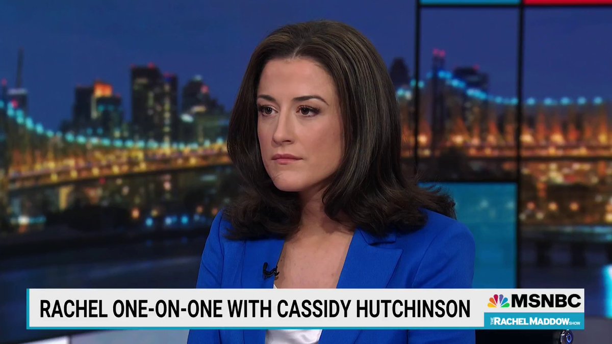 EXCLUSIVE: This next election cycle is "the make or break moment for the Republican Party," Cassidy Hutchinson tells Rachel Maddow, calling on Republicans to take a stand against Donald Trump now. "I don't know why they're so willing to support him."