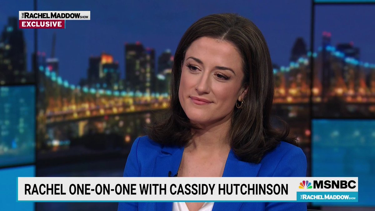"I will say, on behalf of myself, I never dated Matt Gaetz. I have much higher standards in men. And Matt, frankly is a very unserious politician." -Cassidy Hutchinson leaves nothing to question about her regard for Rep. Matt Gaetz