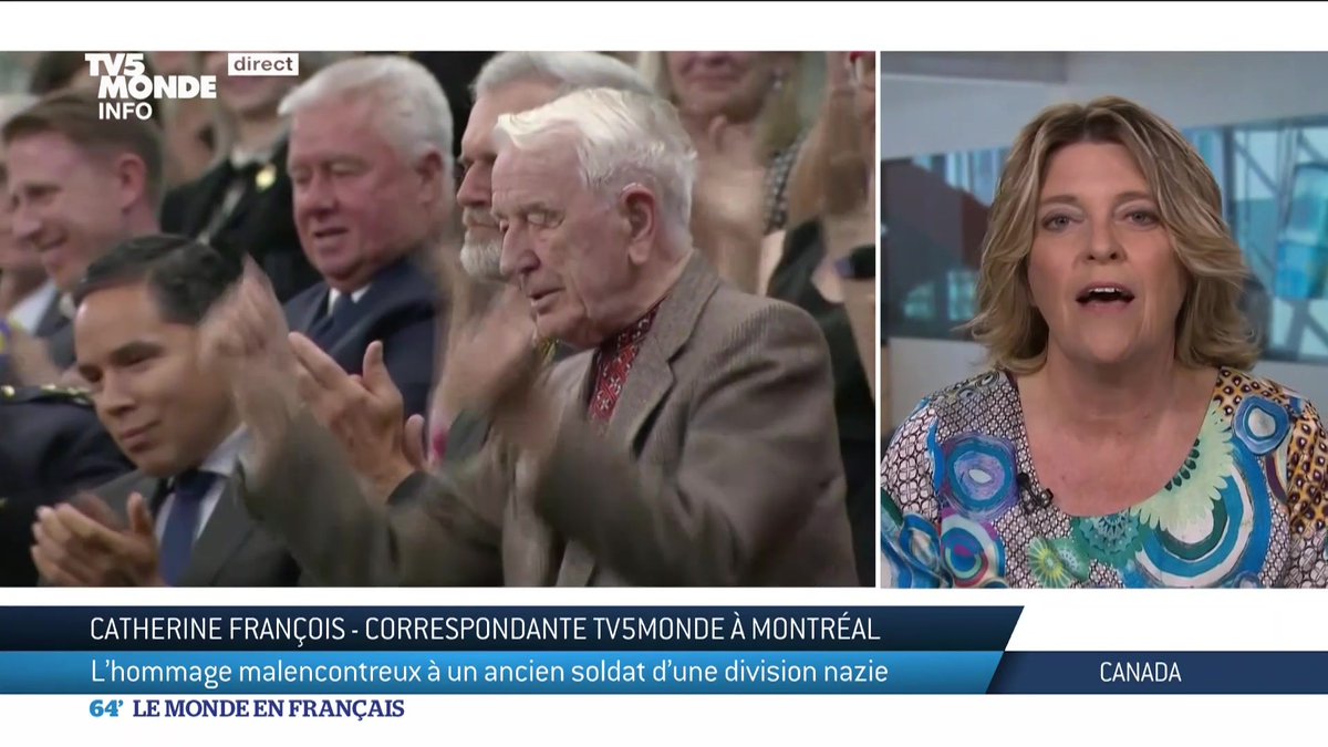 Lors du passage du président ukrainien Volodymyr Zelensky à Ottawa, le président de la Chambre des Communes a fait applaudir Yaroslav Hunka, un ancien soldat ukrainien ayant combattu avec les nazis pendant la Seconde Guerre mondiale.