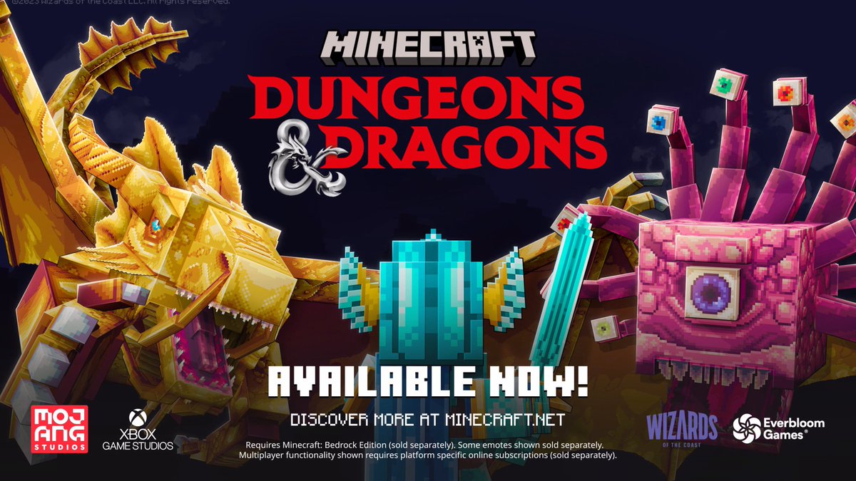 Let's build an adventure! Minecraft x Dungeons &amp; Dragons is available now: