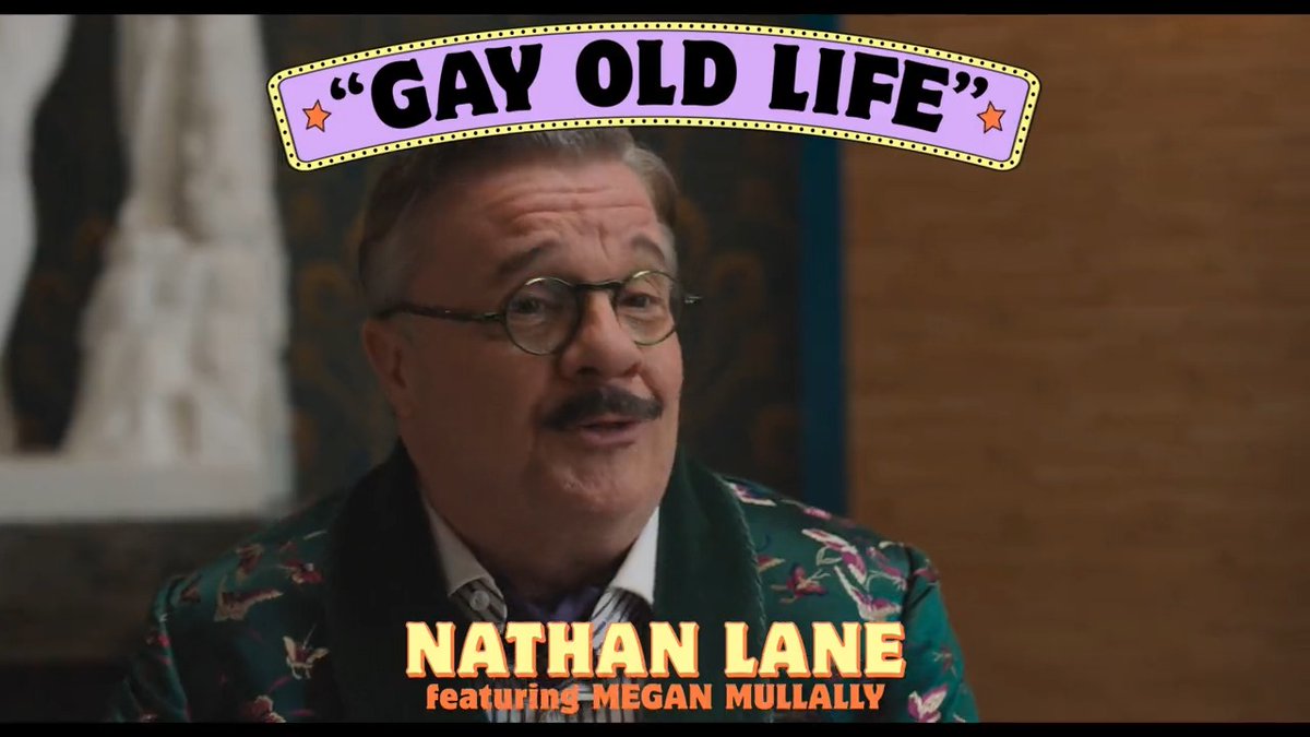 The answer is perfectly clear. Listen to Nathan Lane’s “Gay Old Life” featuring Megan Mullally from #DicksTheMusical. Now streaming ✨