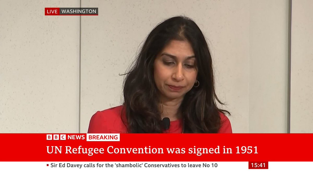 Multiculturalism "has failed because it allowed people to come to our society and live parallel lives in it" Home Secretary Suella Braverman gives speech on migration in Washington DC