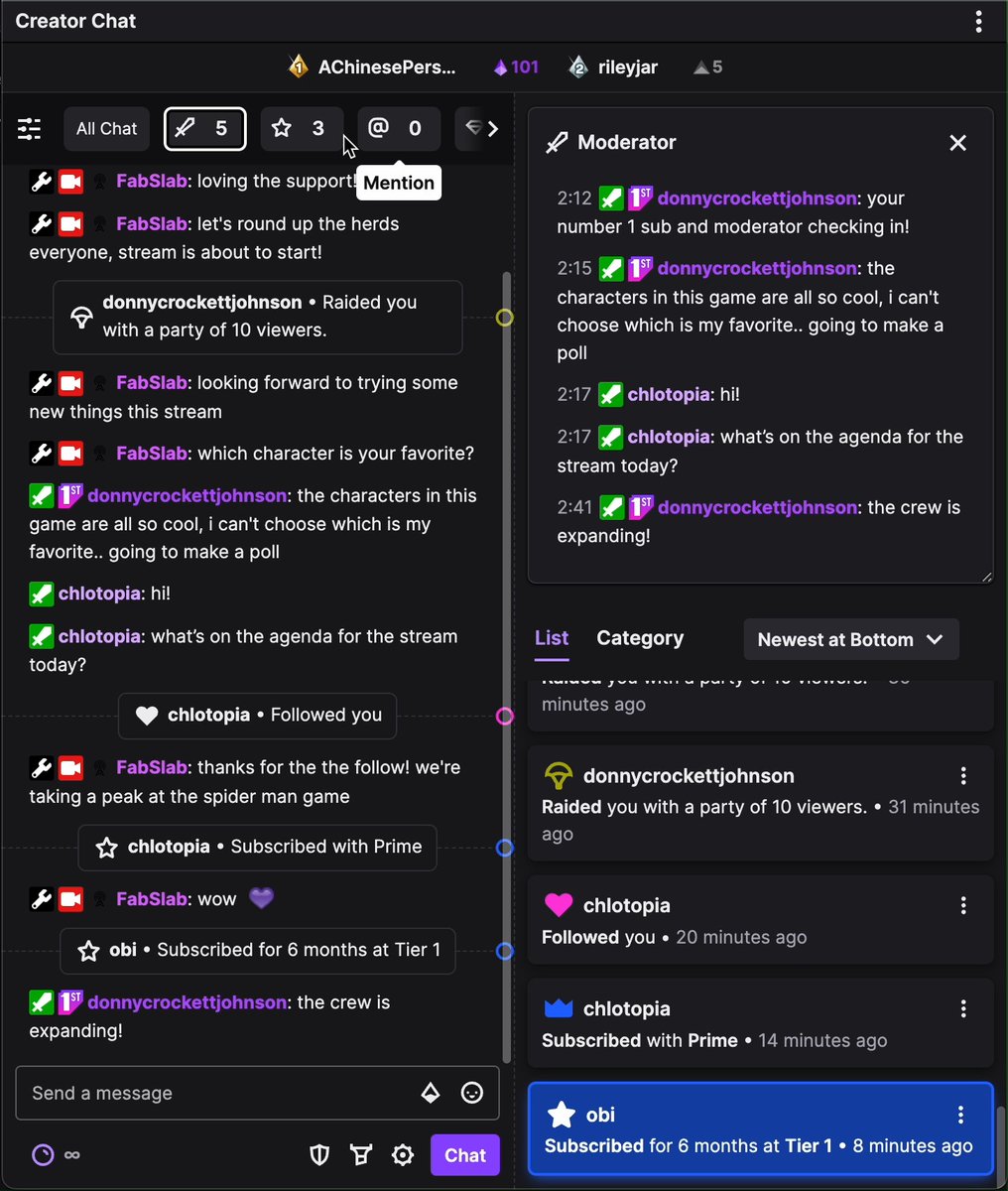 📢 Introducing: Twitch Chat &amp; Events Beta! 💬 A combined feed: the most important info all in one place! ⚙️ Customizable: focus on what’s important to you at the moment 📦 A portable tool: use it in Stream Manager, OBS, or alone as a pop-out window 📚