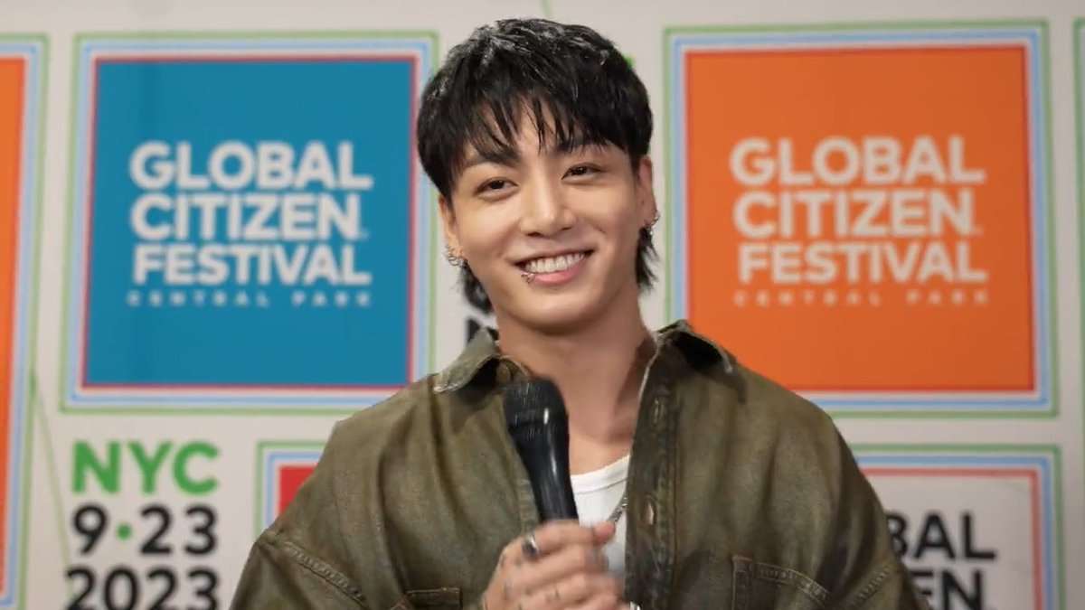 After performing at Global Citizen Festival 2023, Jungkook thanked #BTSArmy for always giving back #BTS #jungkook